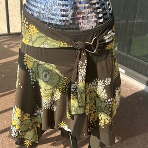 XOXO faux wrap skirt with heart shaped belt, size L
